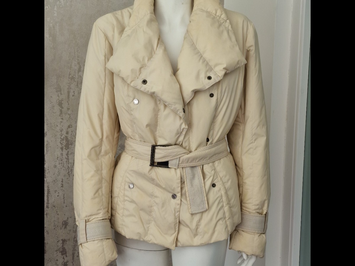 Adolfo Dominguez Ladies Cream Belted Jacket M UK