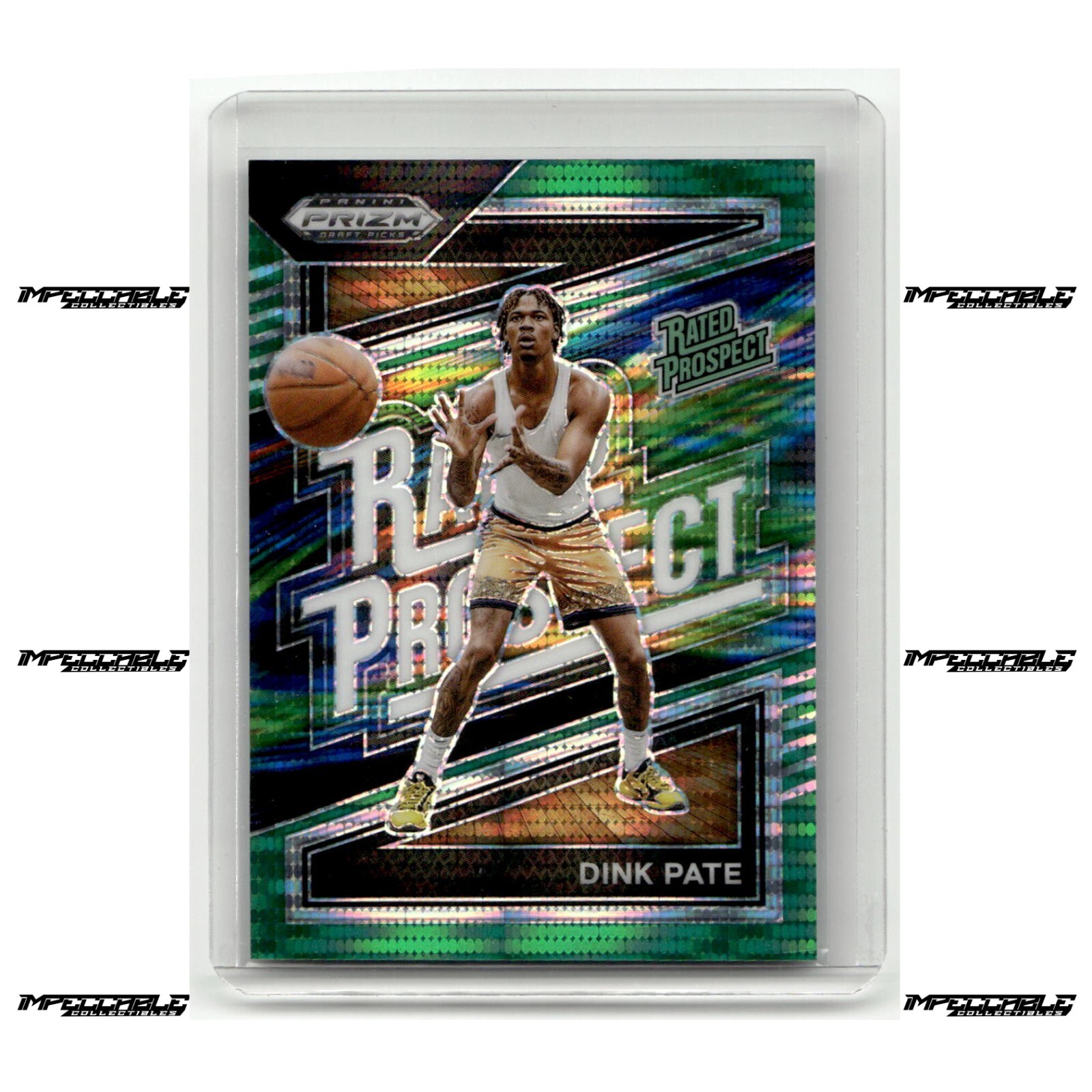 2024 Panini Prizm Draft - Green Pulsar #18 Dink Pate Rookie /25