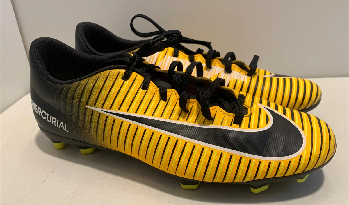 Soccer Nike Mercurial Victory Vl FG 2017 Size 10.5 Black Yellow |