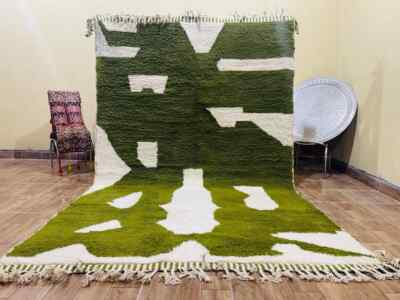 Berber rug, Berber carpet, Moroccan rug Hand knotted - Beni ourain rug - all woo