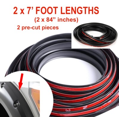 UNIVERSAL Fender Flare Edge Trim Wiper T style welting 2 x 7 ft = 14 feet / 2pcs