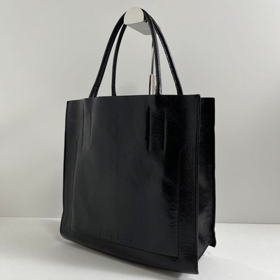 MIU MIU 1999 Vintage Leather Handbag Tote Bag Y2K 00s Archive 