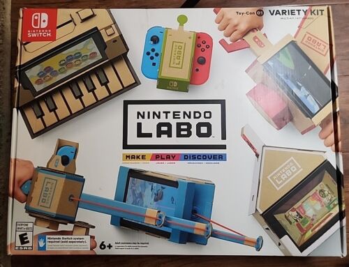Nintendo Labo Toy-Con 01 Variety Kit (Nintendo Switch, 2018) COMPLETE! Open Box - Picture 1 of 6