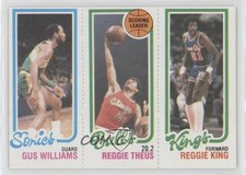 1980-81 Topps Gus Williams Reggie Theus Reggie King #128-41-233 2k3