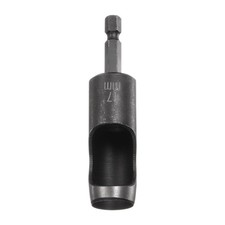 HARFINGTON Leather Hollow Punch 1/4 Hex Shank for Drills, 17mm 17mm, Black