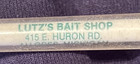 Vintage Lutz’s bait shop advertising pen Au Gres Michigan — photo 1