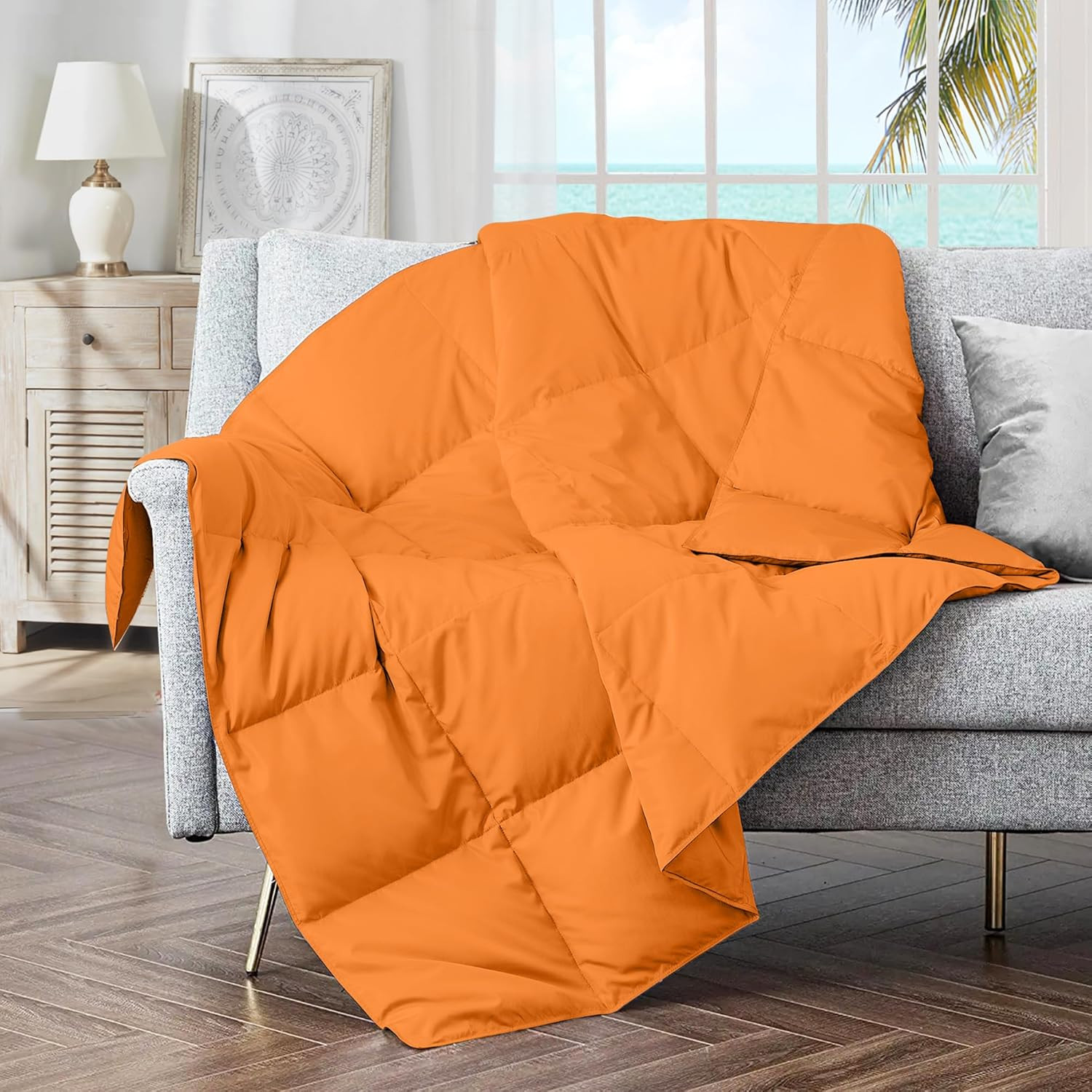 Lightweight Packable Couch Throw For Indoor