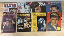8 Elvis Presley Memorabilia Commemorative Tribute Magazines Vintage The King
