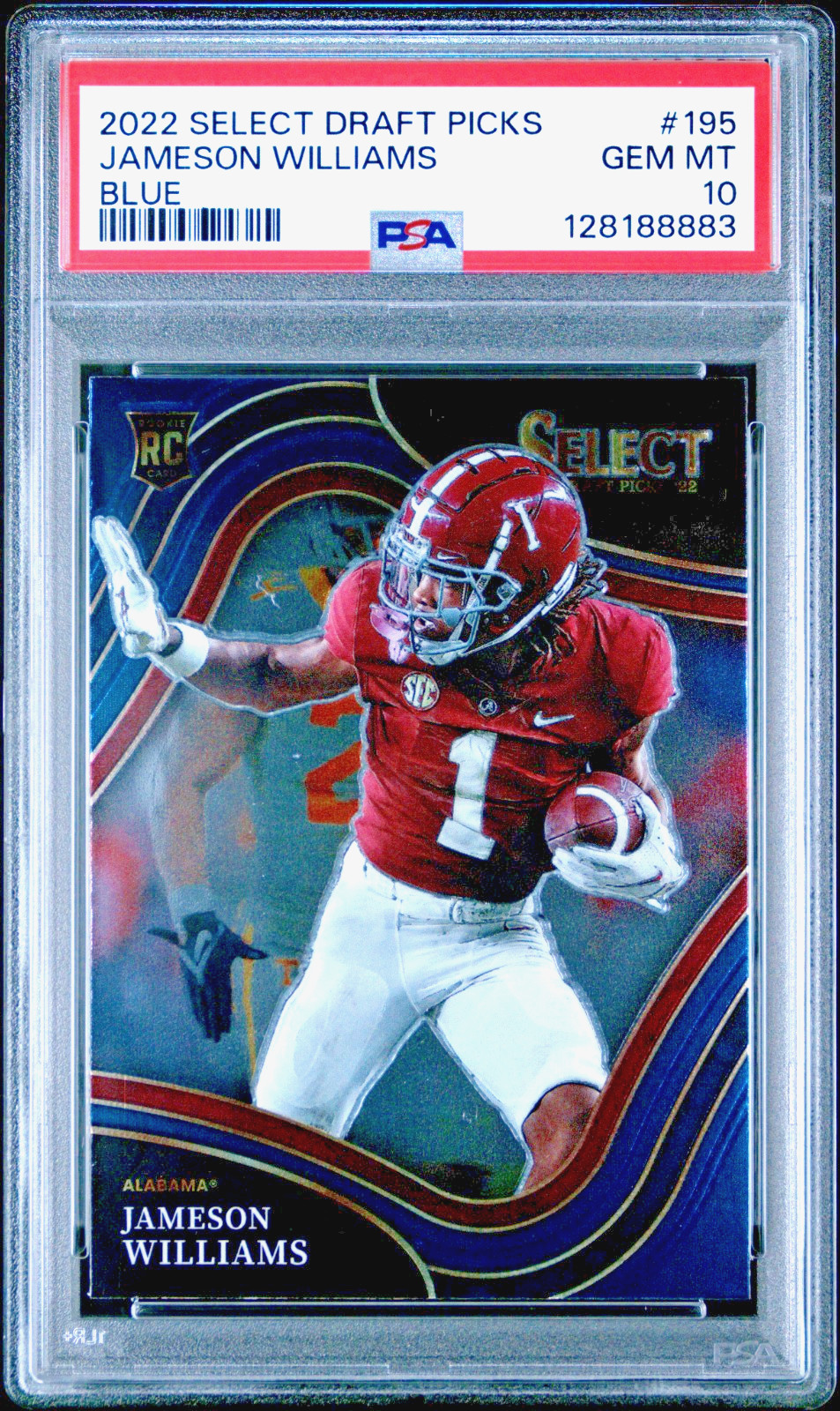 Jameson Williams Panini Select Draft Picks #195 Blue