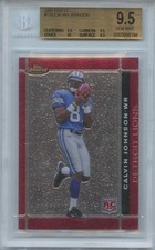 Calvin Johnson 2007 Topps Finest Rookie RC Detroit Lions #135 BGS 9.5