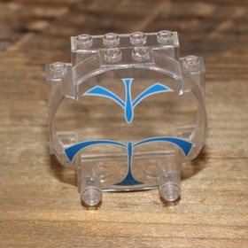 LEGO Star Wars Windscreen 3x6x5 Bubble with SW Blue Forcefield Pattern 30366px1