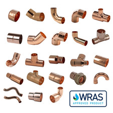 Copper End Feed Fittings WRAS Approved Endfeed Fittings 8mm 10mm 15mm 22mm 28mm