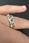 Bat Ring Size 6.5 Silver Tone Gothic Statement Jewelry Halloween Witchy — photo 8