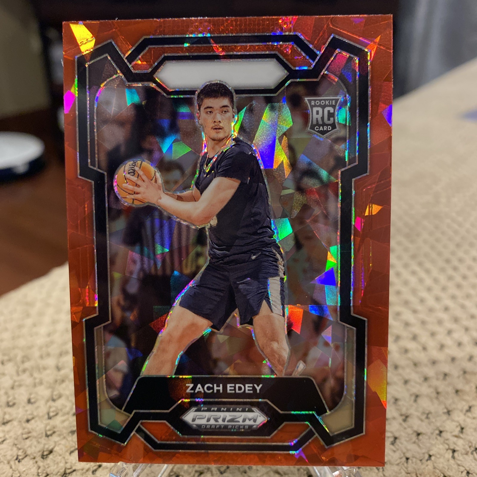 2024 Panini Prizm Draft Picks - Zach Edey #1 Red Ice Prizm (RC)