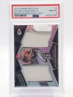 PATRICK MAHOMES II 2017 SPECTRA RISING ROOKIE DUAL PATCH /199 #4 PSA 8 Q4444