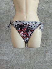 Moontide Bikini Brief Paintbrush Tie Band Hipster Swim Bottoms Swimwear