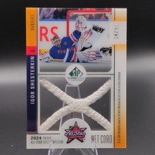 Upper Deck 2024-25 SP Game Used Igor Shesterkin Net Cord ASN-IS Rangers /35