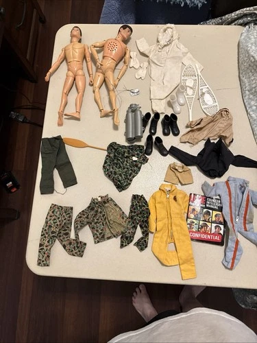 Vintage 1964  GI Joe Clothes Accessories Parts Repair Lot Boots Hong Kong