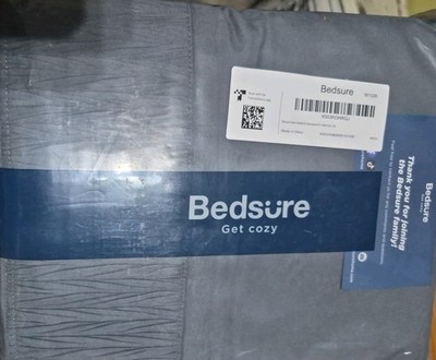 +++Bedsure bed sheet set queen or full 90 X 102 grey