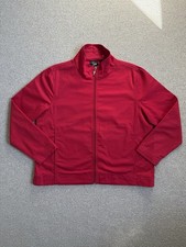 Rare Vintage Ms. Lee Red Harrington Zip Up Jacket - Petite Medium Lightweight