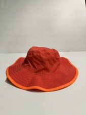 Safety Orange Sun Bucket Hat High Visibility Boonie Hunting Fishing Work Cap S