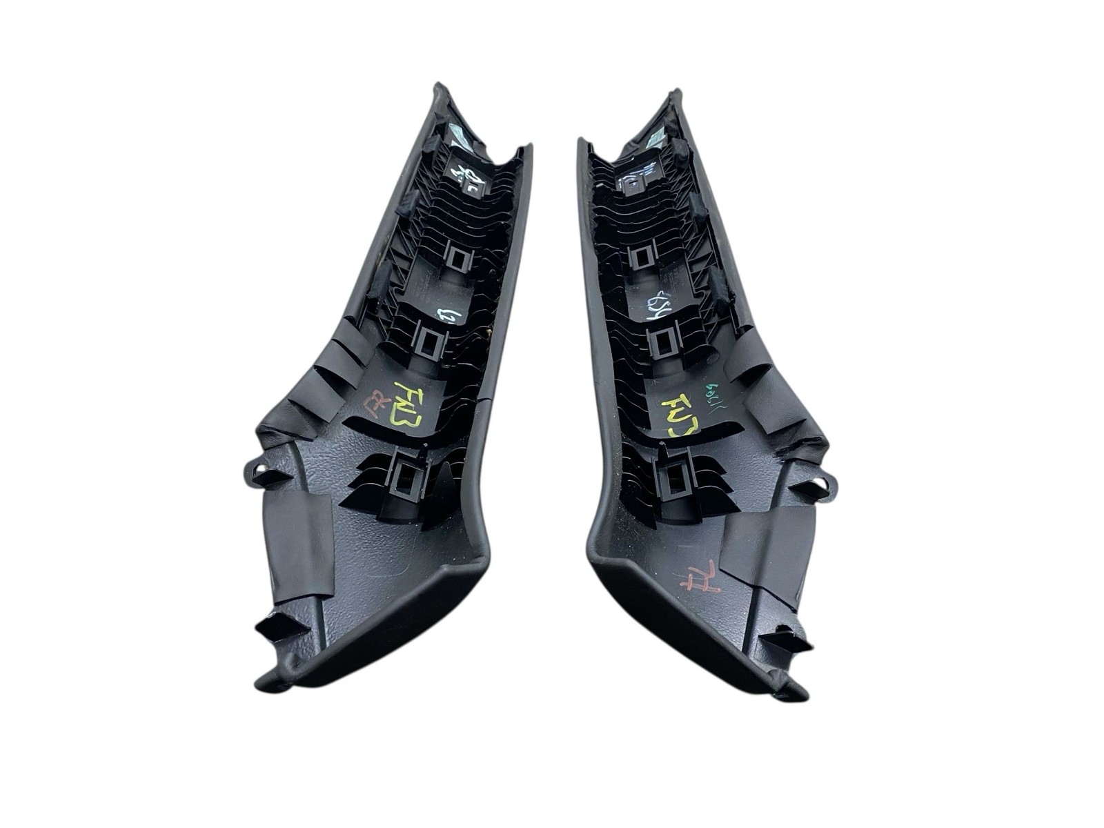 2015 BENTLEY CONTINENTAL LEFT & RIGHT A PILLAR TRIM PANEL SET BLACK CONVERTIBLE