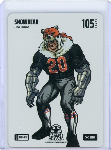 2025 Bo Jackson Battle Arena Blizzard Steel SNOWBEAR #BLBF-272 First Edition!