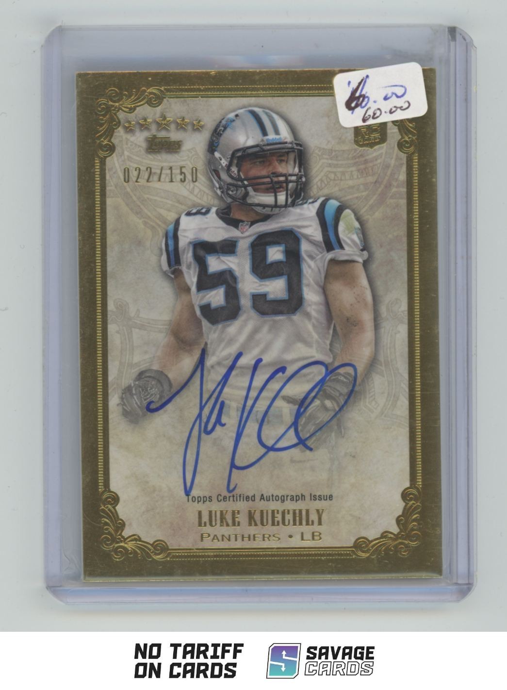 Luke Kuechly Topps Five Star Futures Autograph #LK Base