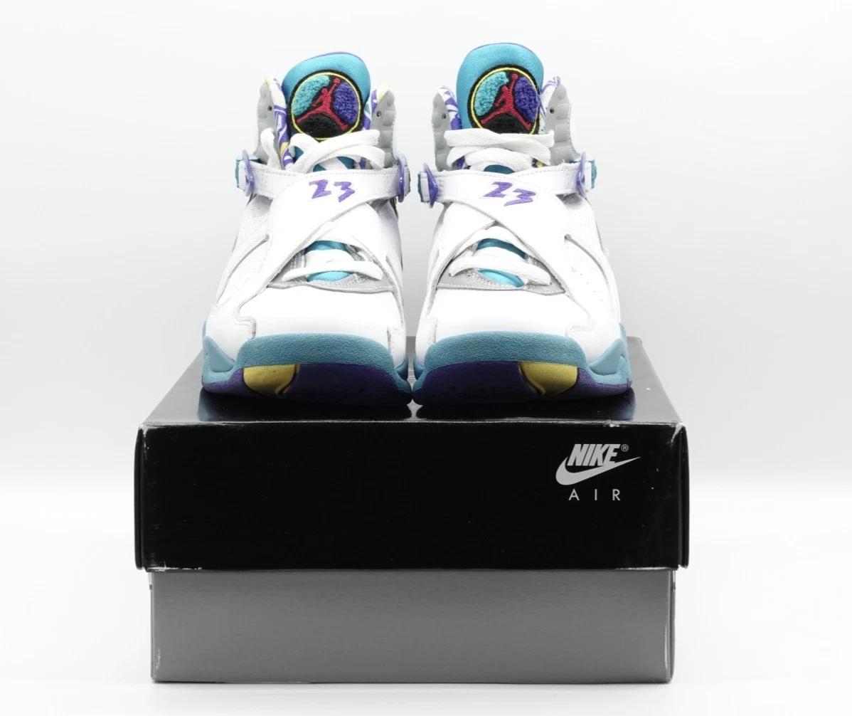 Air Jordan 8 ホワイト/マルチカラー Jordan 8 Retro White Aqua 2019 W for sale | eBay