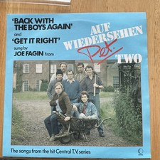 JOE FAGIN/ AUF WIEDERSEHEN PET TWO BACK WITH THE BOYS AGAIN/GET IT RIGHT 7"VINYL