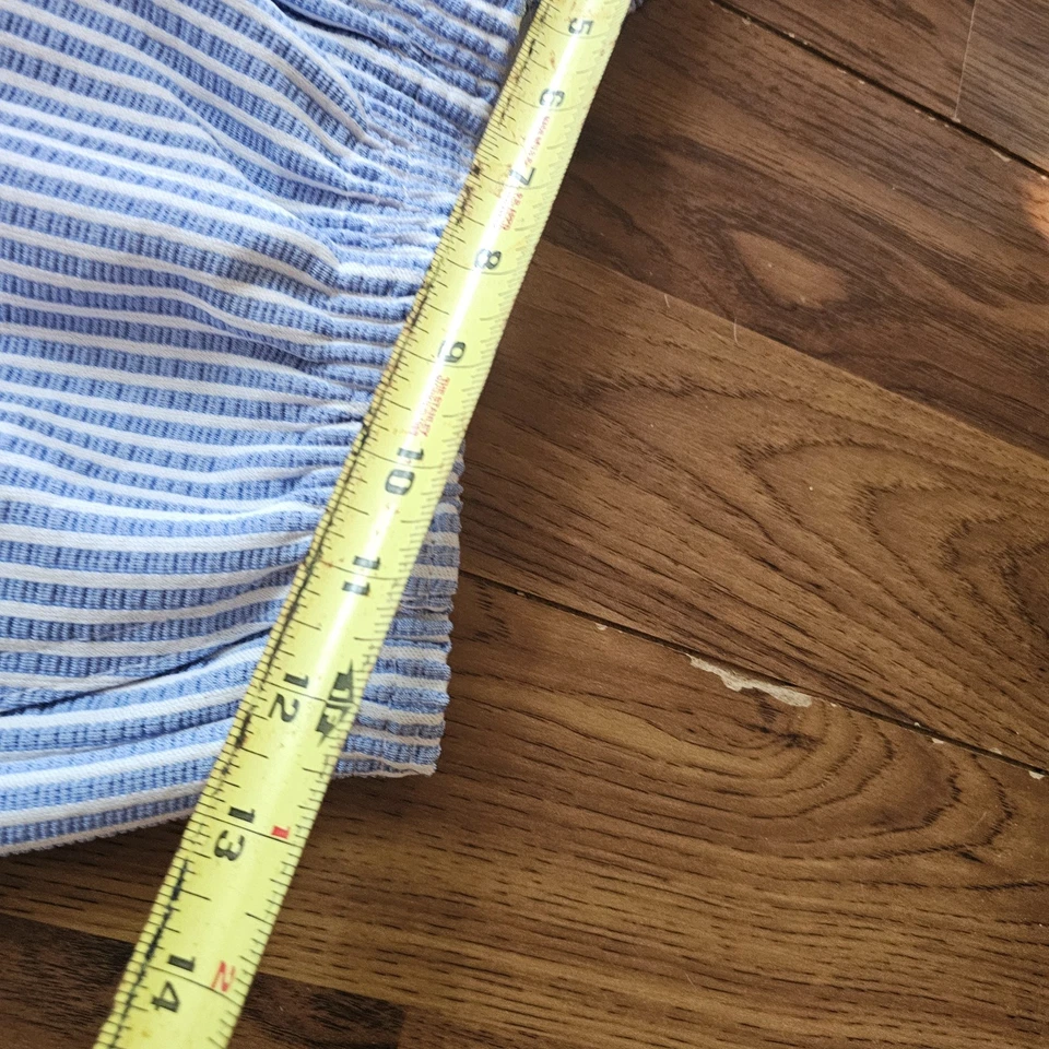 Pantalones cortos Blair Coulotte para mujer M? Azul Blanco Rayas De Colección Cintura Elástica Relajada Foto 3 de 4