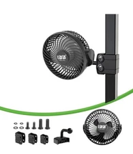 10L0L Golf Cart Fan-Portable USB set Fan, Rechargeable 360° Oscillating Fans