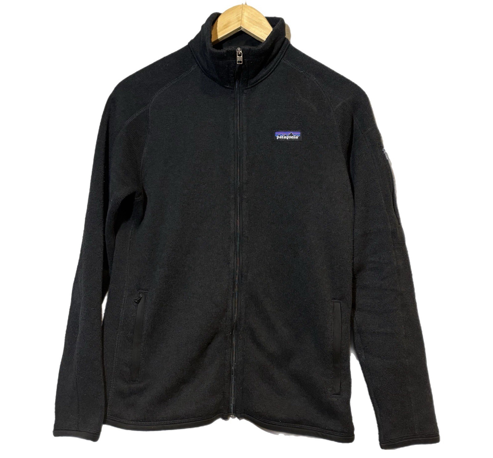 Patagonia Jacket Womens M Black Fleece Full Zip Stand Collar Pockets Better
