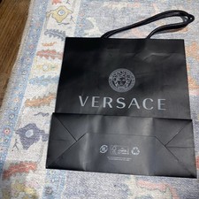 Versace Empty Black SHOPPING GIFT Paper BAG Logo