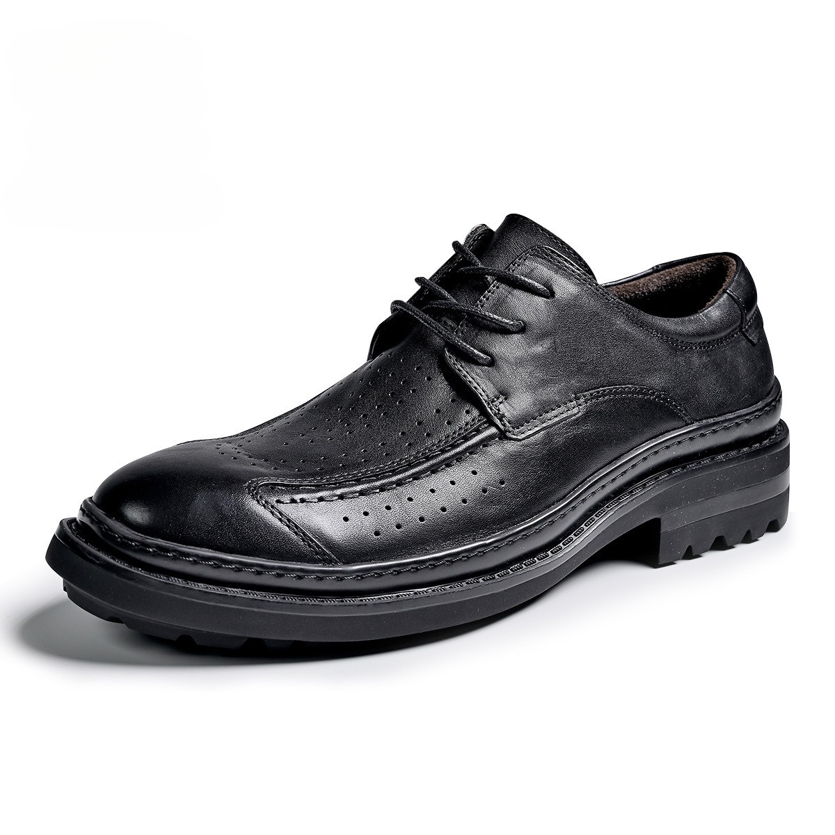 SAOLA Scarpe uomo inglesi stringate eleganti formali vera pelle casual business traspiranti