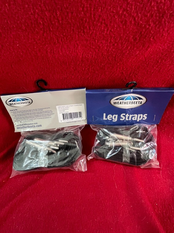 New (4) Weatherbeeta adjustable blanket elastic double snap leg straps