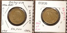*Belgium Coin, 20 Franks 1982 [E13720]8a7