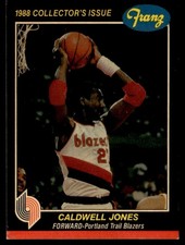 1987-88 Fleer Franz Portland Trail Blazers Caldwell Jones Portland Trail Blazers