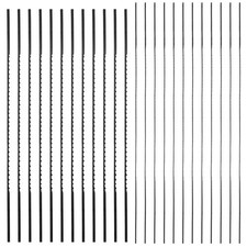 24 Pack Plain End Scroll Saw Blade, 5 Inch Blade Pin 5 Inch, Black