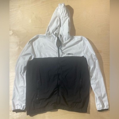 American Eagle Outfitters Black and White Windbreaker Medium (FT)