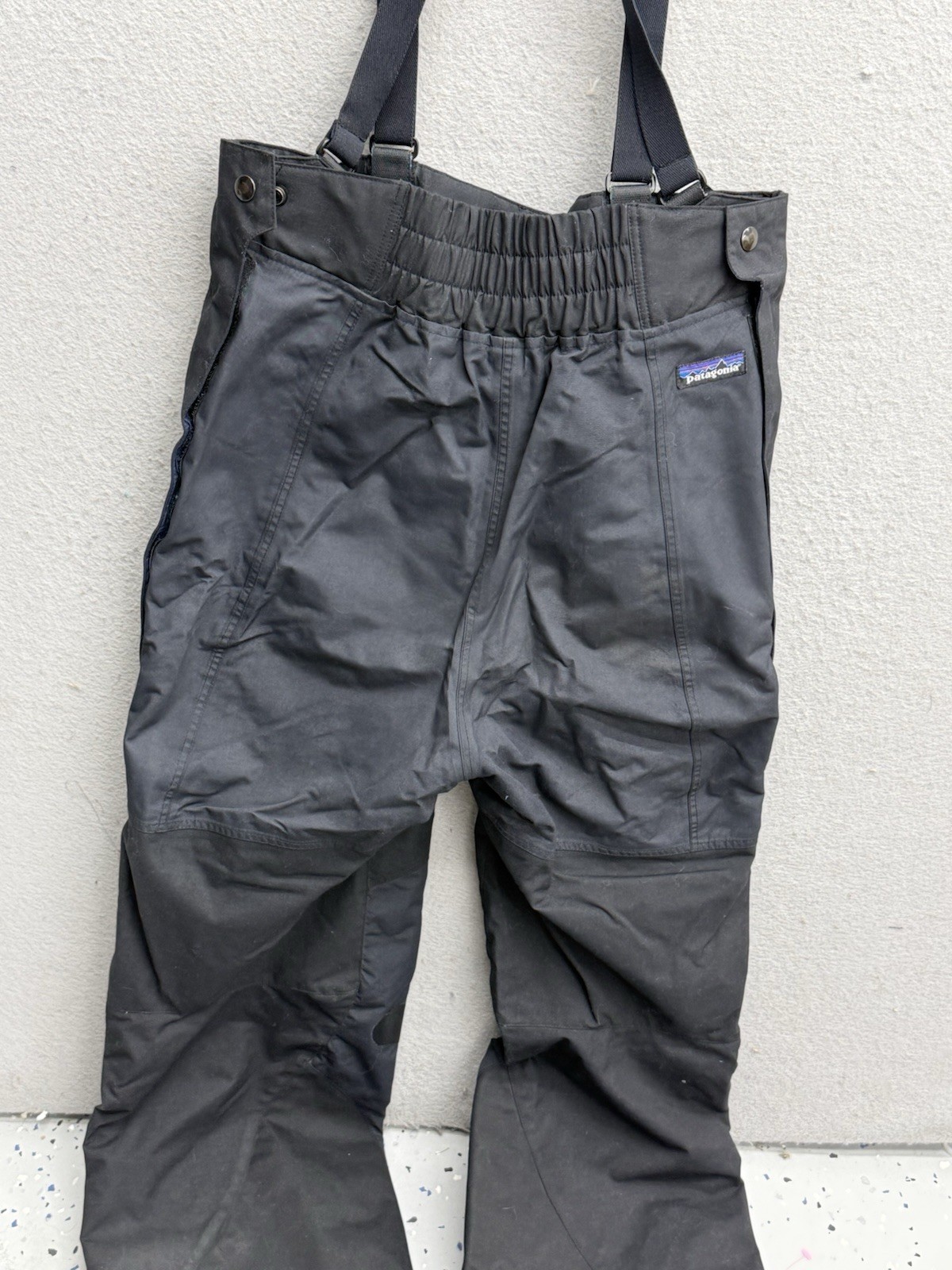 Patagonia Bibs Pants Womens 12 Vintage 90s Zip Legs Black Snowboard Ski Snow thumbnail 10