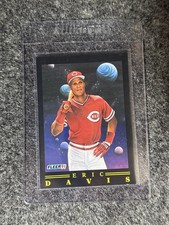 Fleer 1991 Pro-Vision Eric Davis #10 Cincinnati Reds Insert Baseball Card