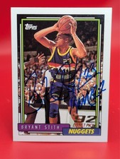 AUTOGRAPH on card: Bryant Stith 1992-93 Topps Rookie #341. rookie card picture