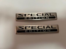 3D aluminum special edition logo limited edition emblem sticker set of 2