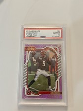 Joe Burrow Panini 2022 Absolute Purple Rain /10 #44 PSA 10 Bengals NFL