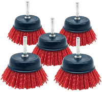 NylonbüRste TopfbüRste 75 Mm RundbüRste 5Stk SchleifbüRste Schaft Encore Premium