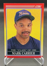 1990 Score - The "Class" of 1990 Mark Carrier #614 (RC) - Chicago Bears
