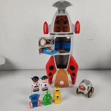 RealToy NASA Space Shuttle Aero-127 Starchaser Rocket Ship 17" with Car Figures