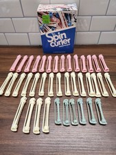 Vintage Toni Spin Curler Assortment 39 Curlers Rods With Original Box