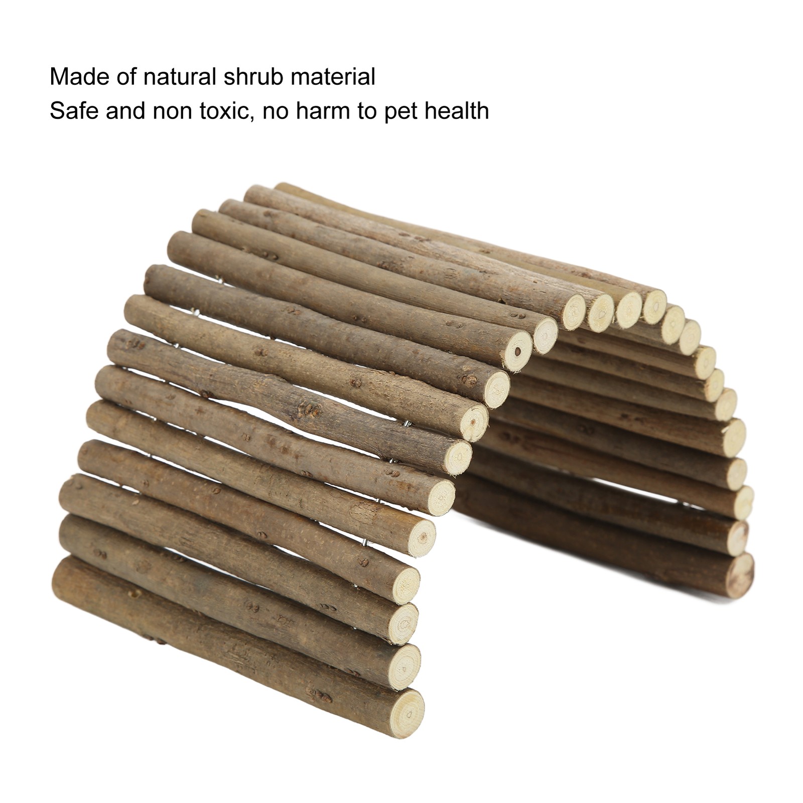 Wooden Hamster Bridge Bendy For Guinea Pigs Ferrets Hedgehogs 15x60cm